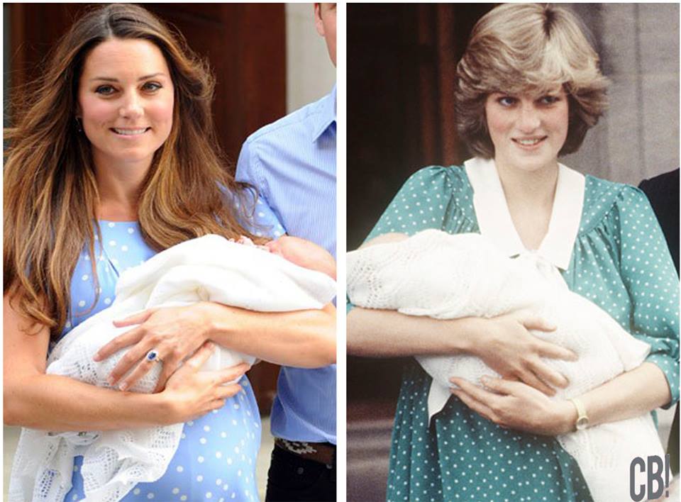 Kate Middleton & Lady Di baby