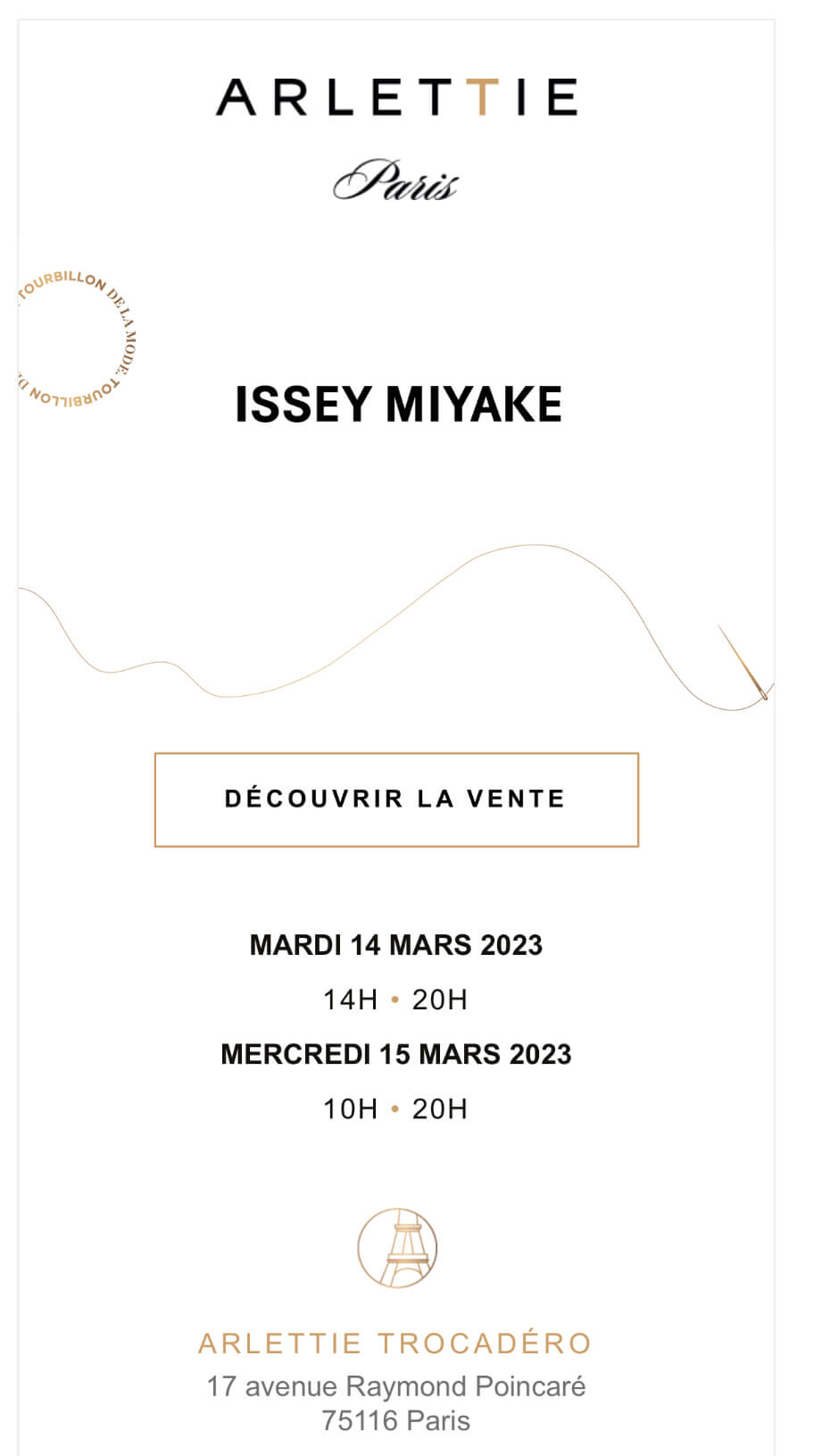 Vente privee Issey Miyake 2023 