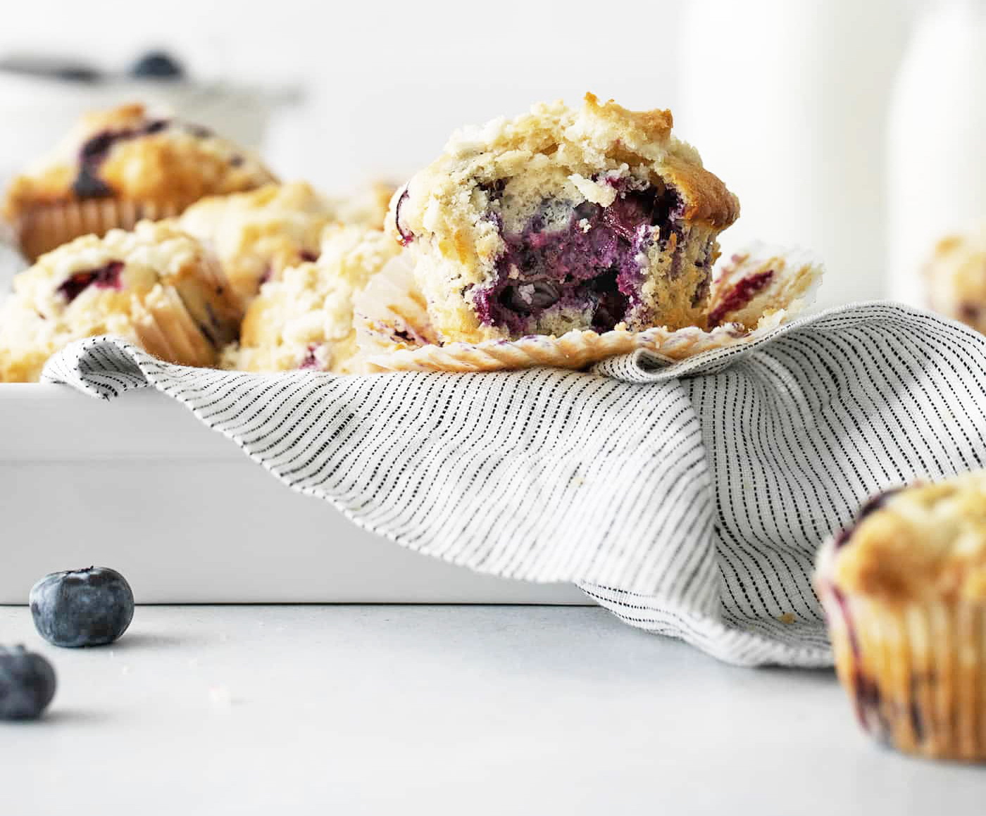 Muffins myrtilles crumble